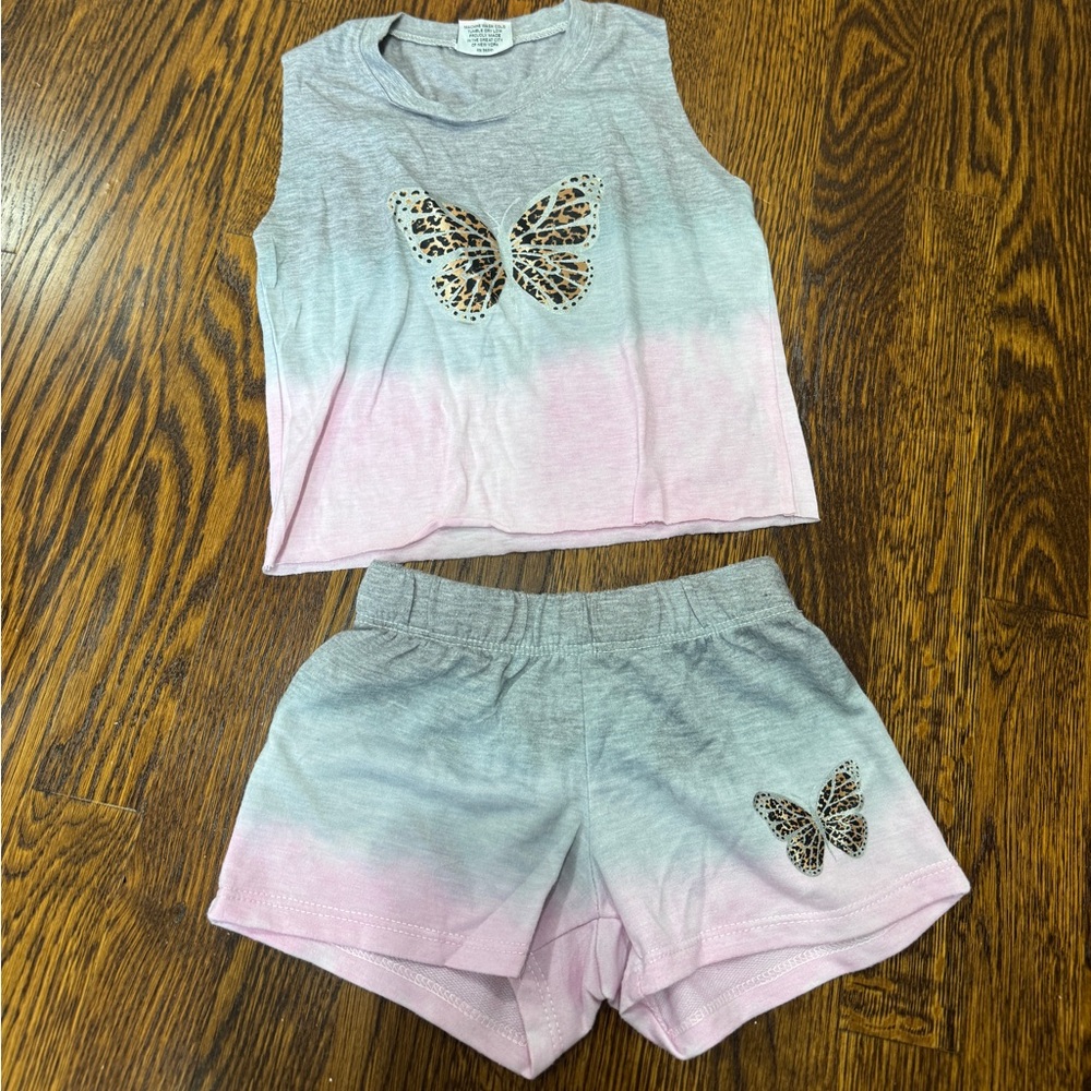 Toddler matching shorts and tank top set, 4T